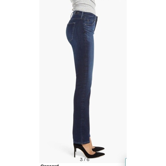 AG Adriano Goldschmied Jeans Womens 26R The Harper Essential Straight Dark Wash - Picture 2 of 6
